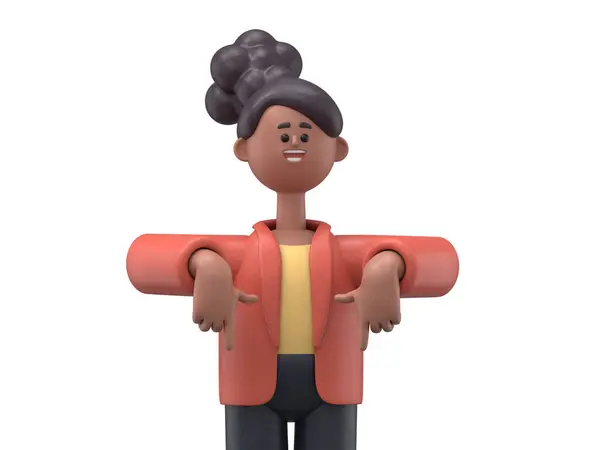 漫画キャラクターのビジネスコンセプトの3Dイラスト 人々はさまざまなポーズにあり ツールを保持し 動きを作っています キャリア素材 3Dレンダリング — ストック写真