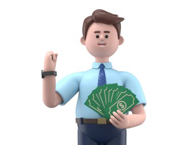 Çizgi film karakterlerinin 3 boyutlu tasviri iş kavramı. İnsanlar çeşitli pozlarda, ellerinde aletler ve hareketler tutuyorlar. kariyer materyali 3D oluşturma