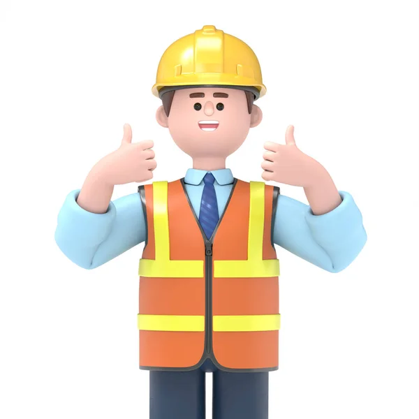 Engineer Thumbs Sign — Stock Photo, Image