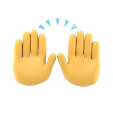 Çizgi film Hareketi Simgesi Mockup.Uygulamalar ve web siteleri için satır sanatını kutlamak için el kaldırma, şeffaf arkaplan PNG dosyalarını destekler.