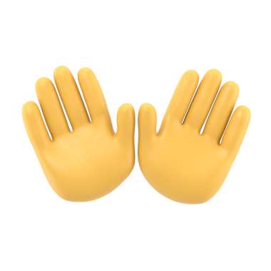 Çizgi film Gesture Icon Mockup.İnsanların iki eli öne ve avuç içlerine açılır Hac 'ta Rab' lerinden dua etmek için, şeffaf arkaplan PNG dosyalarını destekler.