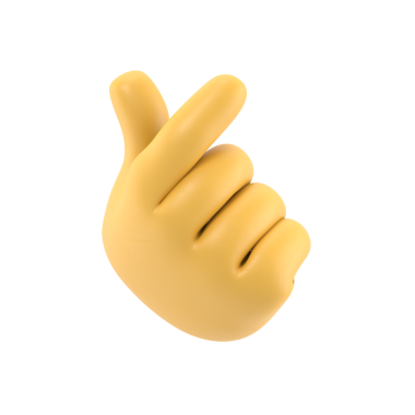 Çizgi film Hareketi Simgesi Mockup.3D Çizgi Film Hazırlama El Hareketi Bir Aşk Mesajı, şeffaf arkaplan PNG dosyalarını destekler.