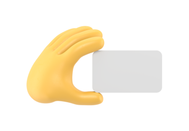 Çizgi film Jest Simgesi Mockup.3d simgesi kahverengi derili el hareketi. Sosyal medya için gerçekçi illüstrasyon, şeffaf arka planlara sahip PNG dosyalarını destekler.