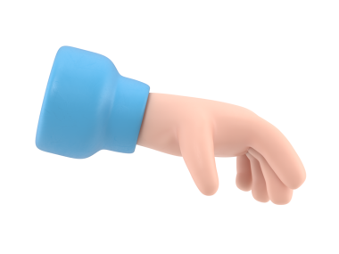 Çizgi film Jest Simgesi Mockup.Güzel bir kadının eli, şeffaf arkaplanı olan PNG dosyalarını destekler.