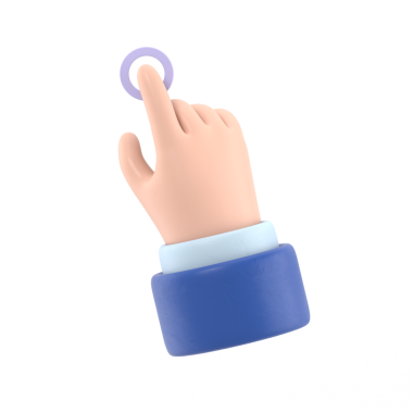 Çizgi film Jest Simgesi Mockup.3D çizim eli Dokun Düğme Çizgi Film karakteri eli. Şeffaf arkaplan içeren PNG dosyalarını destekler.