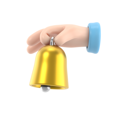 Çizgi film Hareketi Simgesi Mockup.Çan tutan karikatür el. Şeffaf arkaplan içeren PNG dosyalarını gönderir.