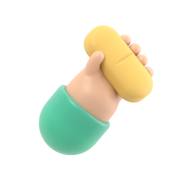 3 boyutlu görüntüleme. Doktor ya da eczacı çizgi filmdeki eller büyük mavi hapları tutuyor. Tıbbi ikon, sağlık hizmeti illüstrasyonu. Eczacılık klip sanatı. Saydam arkaplan içeren PNG dosyalarını gönderir.