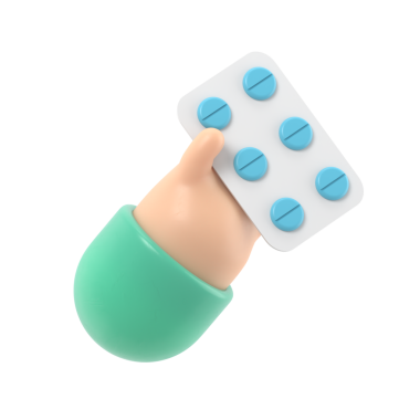 3 boyutlu görüntüleme. Bir paket hap ikonu. Doktor ya da eczacı, elinde uyuşturucu tutan siyah derili bir karikatürist. Tıbbi sağlık hizmetleri illüstrasyonu. Eczacılık klip sanatı. Saydam arkaplan içeren PNG dosyalarını gönderir.