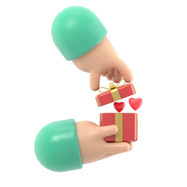 Aşk hediyesi konsepti. Sevgililer Günün kutlu olsun. Elinde kırmızı kalple hediye kutusunu açan adam, aşk itiraflarını simgeliyor. Çizim düz tasarım. Kutuda romantik bir sürpriz. Poster şablonu.