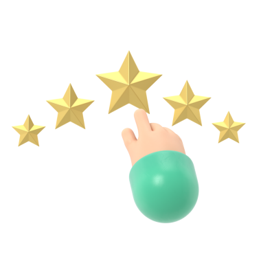 Beğeni simgesi. Yıldız 3D çizim düz tasarım. Geri bildirim konsepti. Değerlendirme sistemi. Pozitif eleştiri. Kaliteli iş. Adamın parmağı yıldızı gösterir. PNG dosyalarını şeffaf arkaplanlara aktarır.