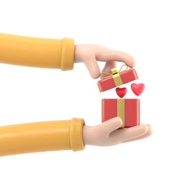 Aşk hediyesi konsepti. Sevgililer Günün kutlu olsun. Elinde kırmızı kalple hediye kutusunu açan adam, aşk itiraflarını simgeliyor. Çizim düz tasarım. Kutuda romantik bir sürpriz. Poster şablonu.