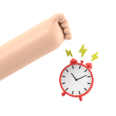 Çizgi film Hareketi Simgesi Mockup.Çalan çalar saati kapatma, şeffaf arkaplan PNG dosyalarını destekler.