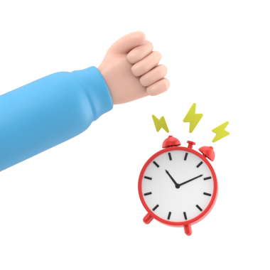 Çizgi film Hareketi Simgesi Mockup.Çalan çalar saati kapatma, şeffaf arkaplan PNG dosyalarını destekler.