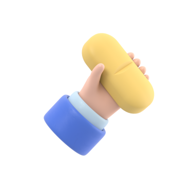 3 boyutlu görüntüleme. Doktor ya da eczacı çizgi filmdeki eller büyük mavi hapları tutuyor. Tıbbi ikon, sağlık hizmeti illüstrasyonu. Eczacılık klip sanatı. Saydam arkaplan içeren PNG dosyalarını gönderir.