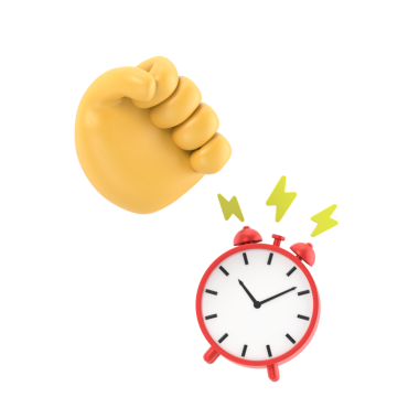 Çizgi film Hareketi Simgesi Mockup.Çalan çalar saati kapatma, şeffaf arkaplan PNG dosyalarını destekler.