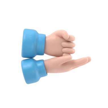Jestlere yardım et. El hareketi, avuç içi ve yumruk. Konuşulmayan iletişim. Dil jestleri. 3D düz tasarım. El simgesi. PNG dosyalarını şeffaf arkaplanlara aktarır.