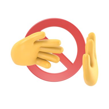 Temas kurma. El sıkışma ikonu yok. Kırmızı yasaklama işareti. Koronavirüs hastalığının önlenmesi ve önlenmesi. Fiziksel temas yok. Uyarı, ellerinde tehlikeli enfeksiyon. PNG dosyalarını şeffaf arkaplanlara aktarır.