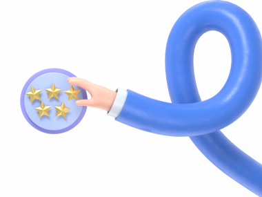 Şeffaf arkaplan modeli. 3D beş altın yıldız değerlendirme rozeti. Altın pozitif müşteri illüstrasyonu, şeffaf arkaplan içeren PNG dosyalarını destekler. Uzun silah kavramı.