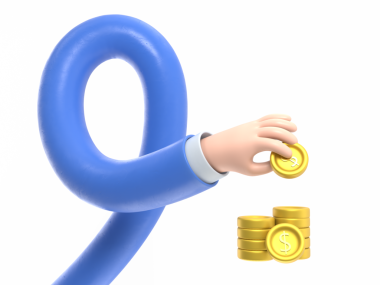 Şeffaf arkaplan modeli. 3D Simge eli bozuk para veriyor. Para konsepti, altın sikkeler tasarım unsuru şeffaf arkaplan PNG dosyalarını destekler..