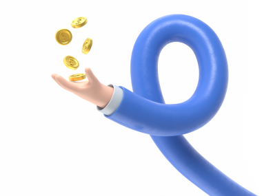 Şeffaf arkaplan modeli. 3d Para Uçan Simge Eli. Para kavramı, tasarım unsuru, şeffaf arkaplan PNG dosyalarını destekler. Uzun silah kavramı.