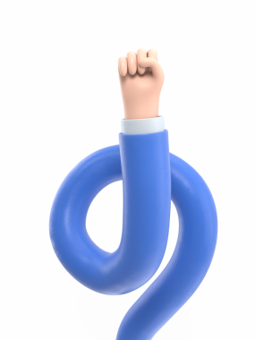 Şeffaf arkaplan modeli. Güç simgesi. Çizgi film karakteri el hareketi. Saydam arkaplanı olan PNG dosyalarını destekler. Uzun silah kavramı.