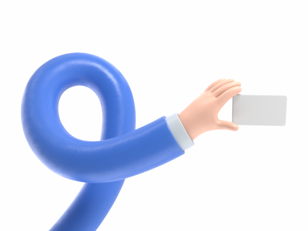 Şeffaf arkaplan modeli. 3D simge kahverengi derili, kart tutan el hareketi. Sosyal medya için gerçekçi illüstrasyon, şeffaf arkaplan içeren PNG dosyalarını destekler..