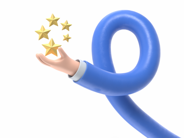 Şeffaf arkaplan modeli. 3D inceleme simgesi. Altın pozitif müşteri illüstrasyonu, şeffaf arkaplan içeren PNG dosyalarını destekler. Uzun silah kavramı.