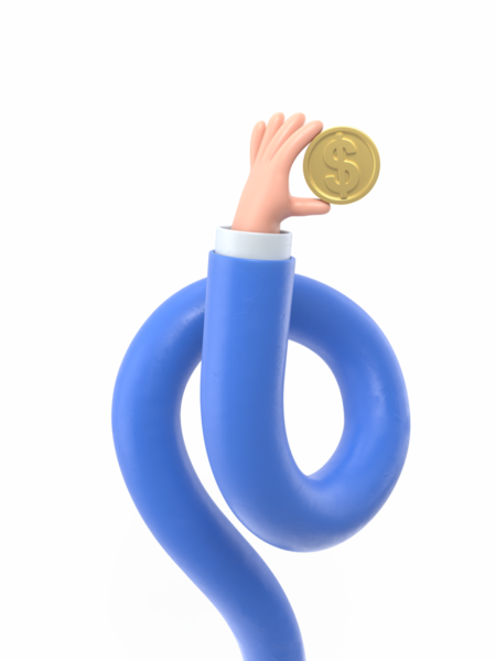 Şeffaf arkaplan modeli. Altın madalyalı 3D Simge Eli. Para konsepti, parlayan altın para tasarım unsuru şeffaf arkaplan PNG dosyalarını destekler..