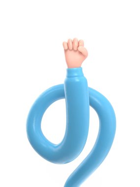 Beyaz arka planda bebek emziği. 3d illüstrasyon