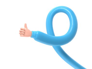 mavi başparmaklı hareket karakteri