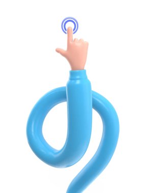 3D mavi lastik eldiven.