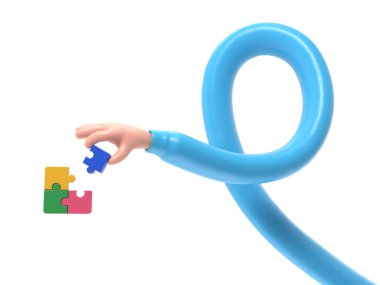 Mavi at nalı mıknatısı tutan el..