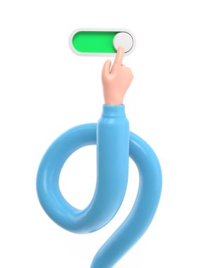 Şeffaf arkaplan, akıllı telefona dokunan 33D model el. cep telefonu kullanımının karikatür simgesi veya maketi, şeffaf arkaplanı olan PNG dosyalarını destekler..