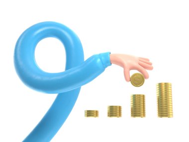 Şeffaf arkaplan, akıllı telefona dokunan 33D model el. cep telefonu kullanımının karikatür simgesi veya maketi, şeffaf arkaplanı olan PNG dosyalarını destekler..