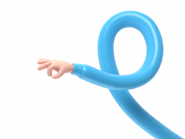 Mavi alfabenin 3 boyutlu karakteri