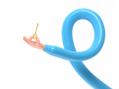 Şeffaf arkaplan modeli. El resmi, erişim konsepti. Çizgi film karakteri metalik anahtar taşır. Gayrimenkul illüstrasyonu. PNG dosyalarını şeffaf arkaplanlara aktarır. Uzun silah kavramı.