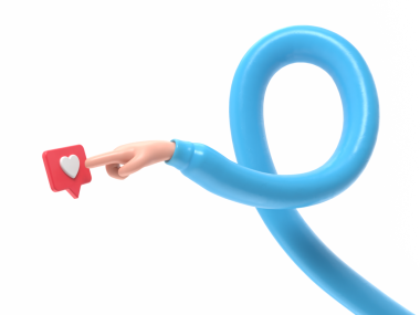 Şeffaf arkaplan, 3D el, düğmeye basar gibi. Sosyal medya pazarlama kavramı. Simge gibi bildirim. Sosyal ağ uygulaması. Saydam arkaplanı olan PNG dosyalarını destekler. Uzun silah kavramı.