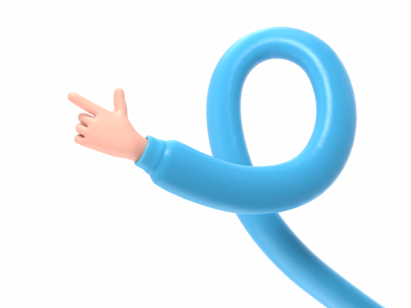 Beyaz arka planda sıfır numara olan bir adamın eli. 3 Boyutlu Hazırlama