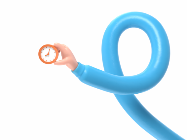 Şeffaf arkaplan modeli. Kronometre ile karikatür el. PNG dosyalarını şeffaf arkaplanlara aktarır. Uzun silah kavramı..