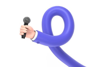 Beyaz arkaplanda izole edilmiş konuşma baloncuğu olan eğlenceli karakter