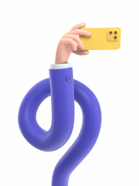 Üç boyutlu sarı harf.