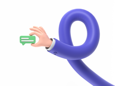 Mıknatıs tutan bir elin 3 boyutlu görüntüsü. İş konsepti, iletişim, pazarlama, reklam. İzole edilmiş beyaz arka plan. çizgi film karakteri.