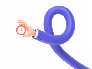 Mavi işaretli bir çizgi film karakterinin 3 boyutlu görüntüsü. Yılın sembolü..