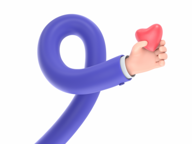 Sekiz numaralı çizgi film karakteri. 3d oluşturma