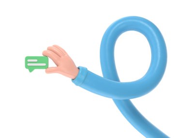 Tamam işareti olan 3D karakter