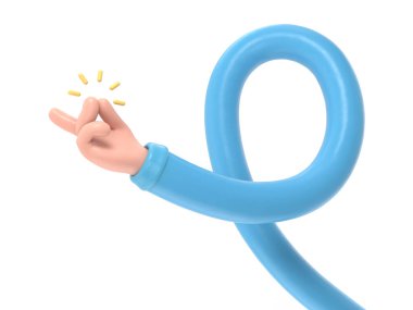 el ele tutuşan mavi mıknatıs 3d görüntüleme beyaz arkaplan üzerinde izole