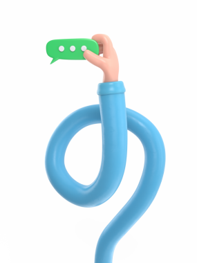 Plastik eldivenli 3 boyutlu karikatür karakteri