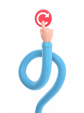 u harfi ile karikatür karakterinin 3 boyutlu canlandırması