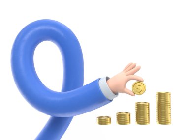 Dolar işaretli üç adam.