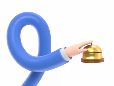 Altın çanın vektör çizgi film karakteri